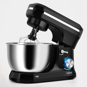Black Stand Mixer Electric with 4.5L Mixing Bowl 1000W