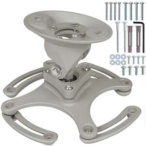 Projector Ceiling Mount, Universal Fit, Tilt  360 Swivel, 30kg Capacity