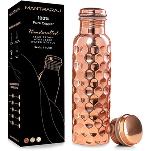 1 Liter Pure Copper Water Bottle Flask