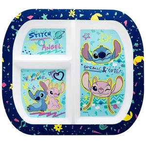 Stitch rectangle plate 3 compartment