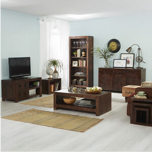 Dakota Mango Cubed Nest of 2 Tables