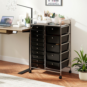 15-Drawer Rolling Storage Cart