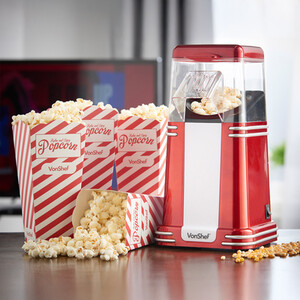 Retro Popcorn Maker with 6 Serving Boxes