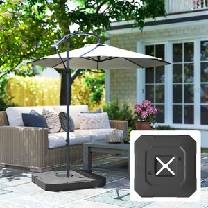 Outsunny 2 PCS Fillable Umbrella Weights for Cantilever Parasol