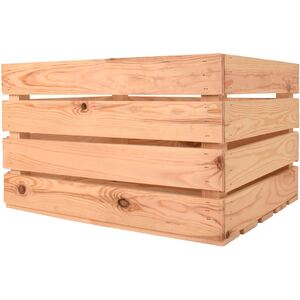 Snowdon Timber Natural Wooden Storage Crate (L) 50cm (W) 40cm (H) 30cm