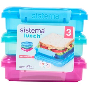 Pack of 3 Sistema Sandwich Boxes