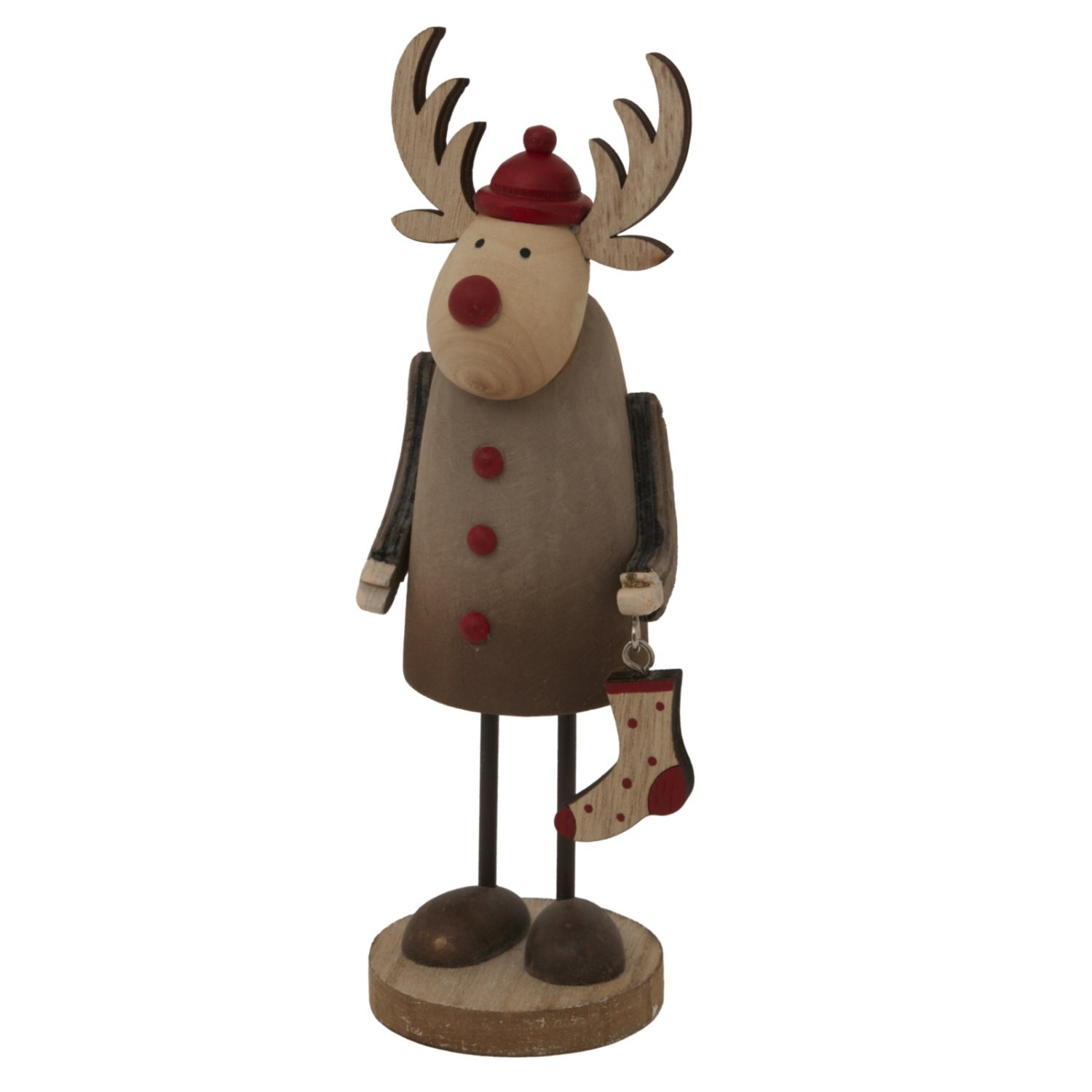 Image of Rustic Rudolf with Stocking Christmas Decoration&hellip;