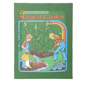 Magical Garden Canvas Plaque by Steven Rhodes, 19x25cm