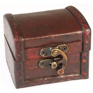Vintage Leather Effect Colonial Boxes Antique Style Gift Trinket Storage