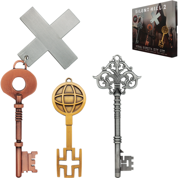 SILENT HILL Set of 3 Limited Edition Replica Metal Keys