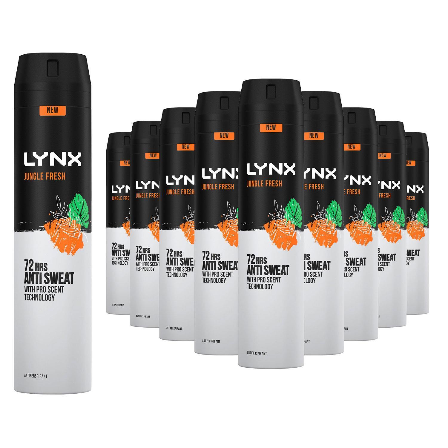 Lynx Xxl Jungle Fresh Antiperspirant 72H Sweat Protection Deodorant 250Ml, 12Pk - Image 5