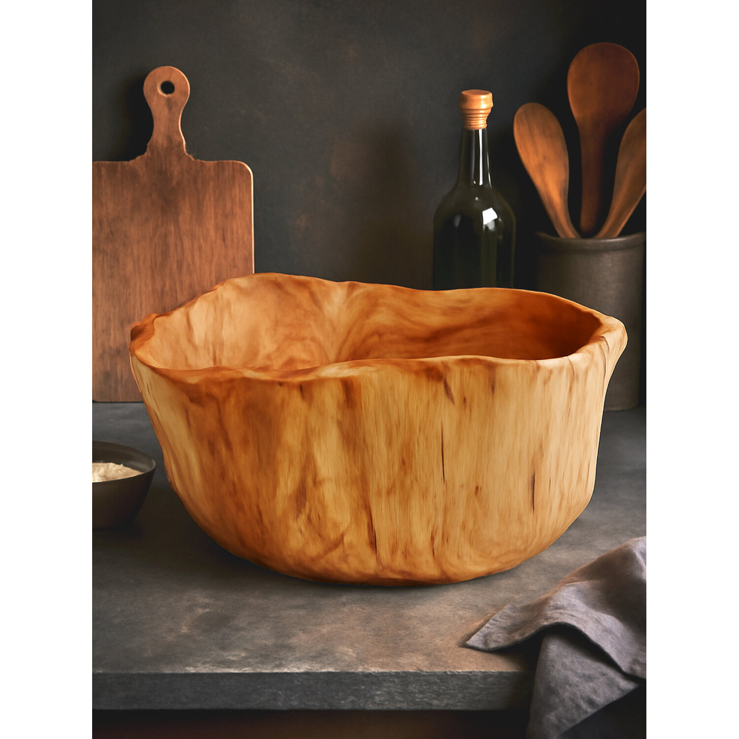 Savin Cedarwood Large Bowl - Brown