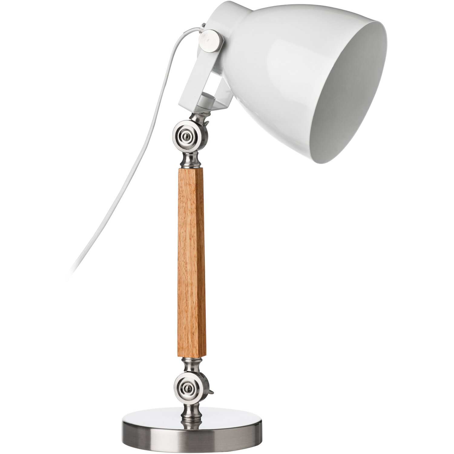Stockholm Table Lamp with UK Plug - White