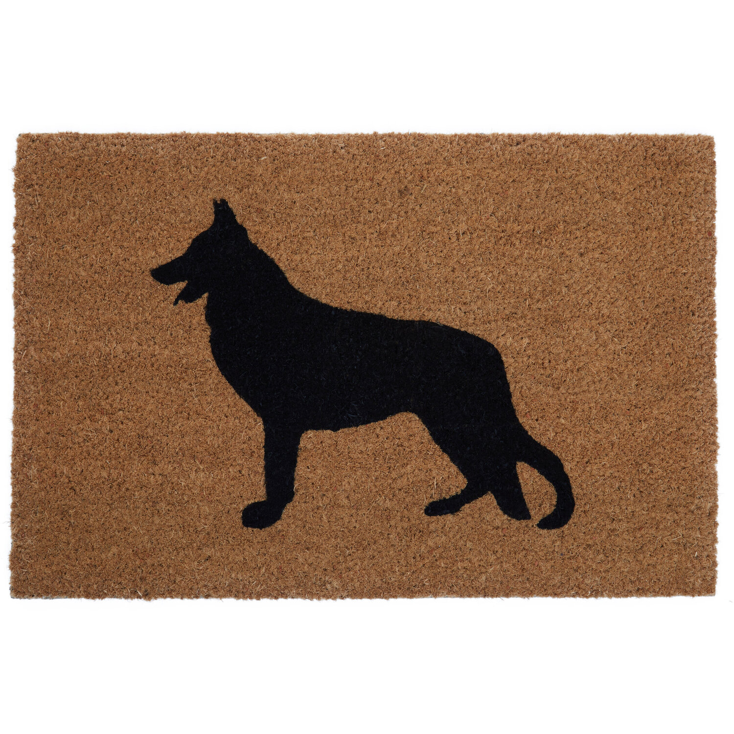 Orsina German Shepherd Doormat in Brown | Size: 100 cm diameter