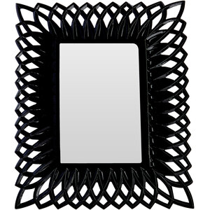 Maren Swirl Black High Gloss 5 x 7 Photo Frame