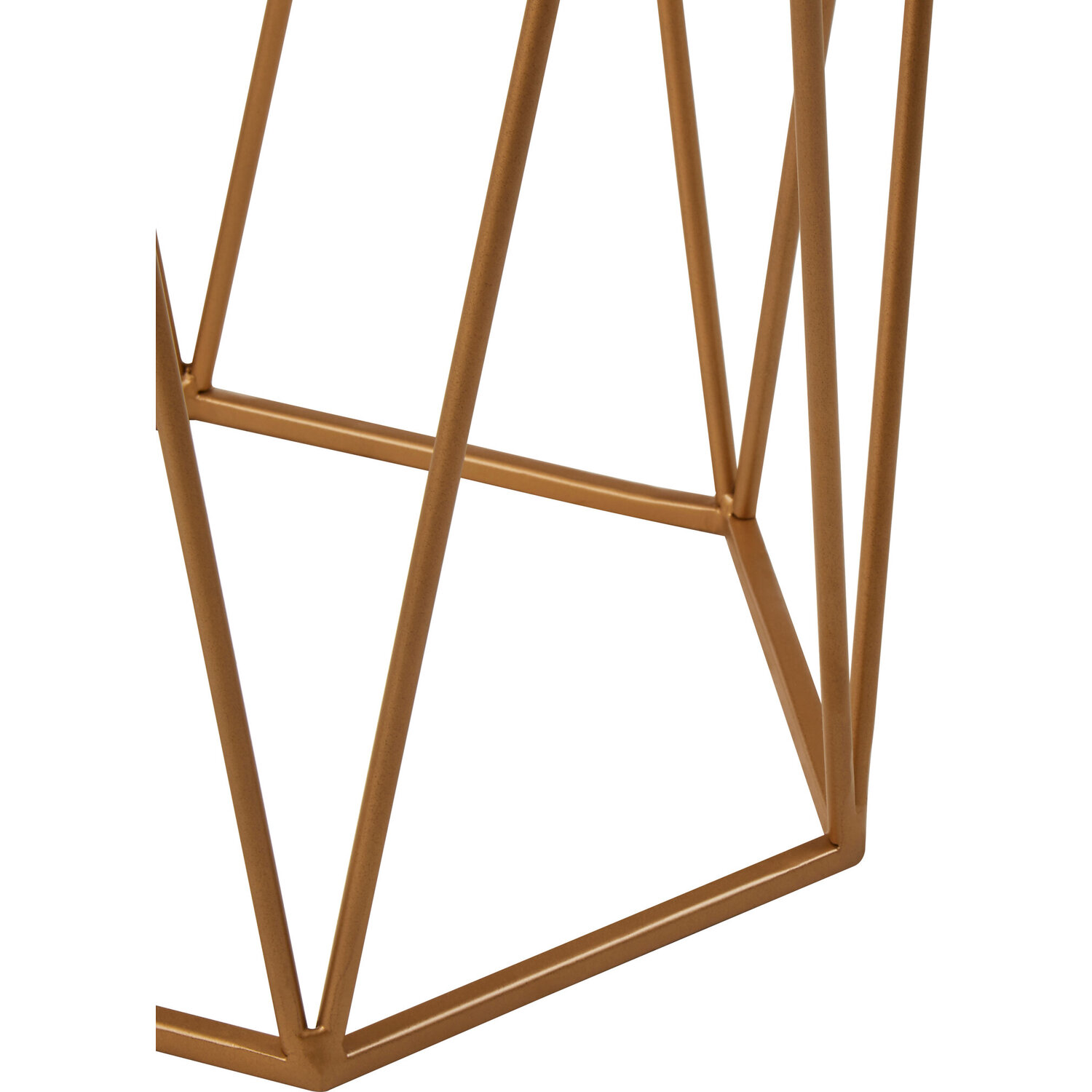Shalimar Hexagonal Side Table - Gold