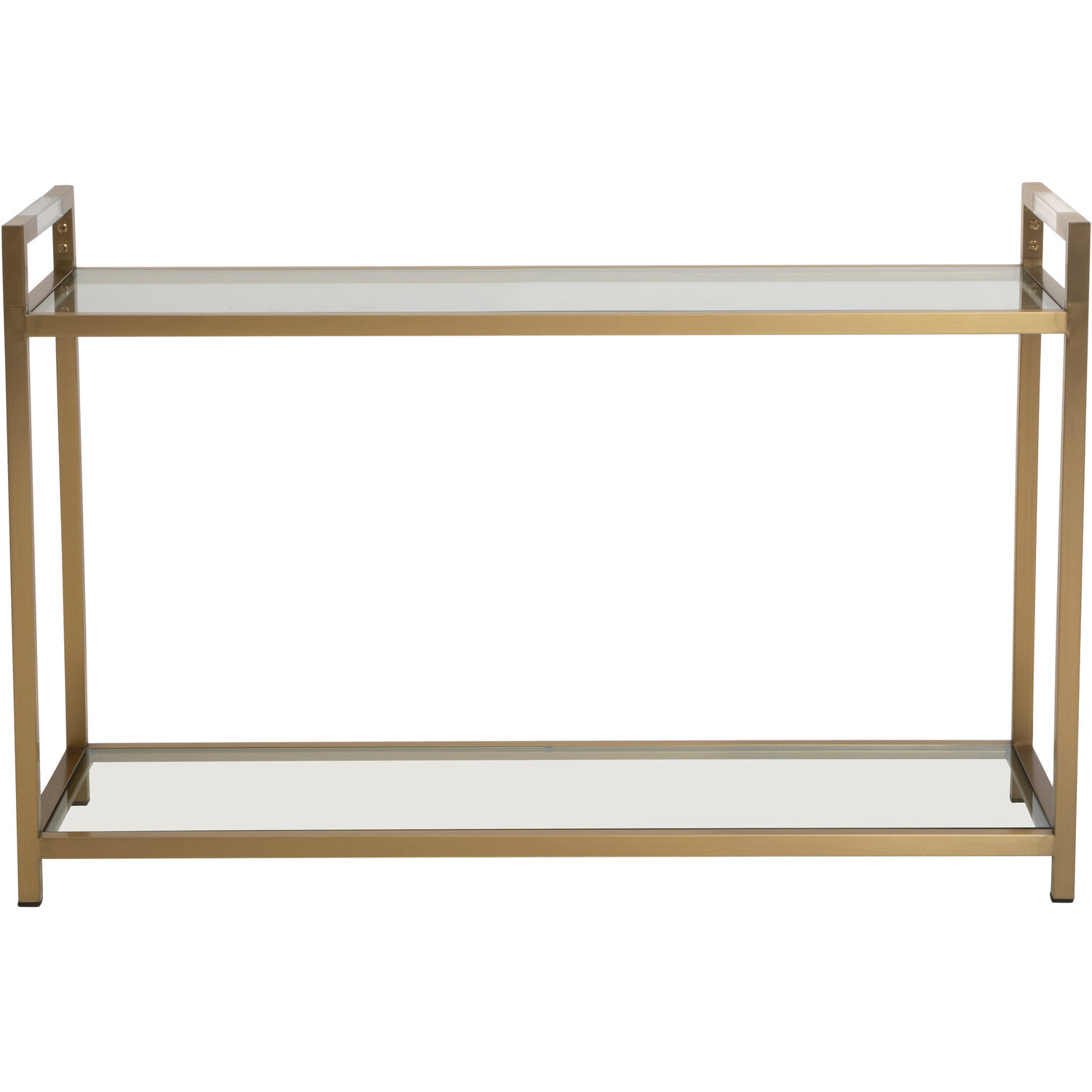 Vogue Matte Gold Console Table - Gold