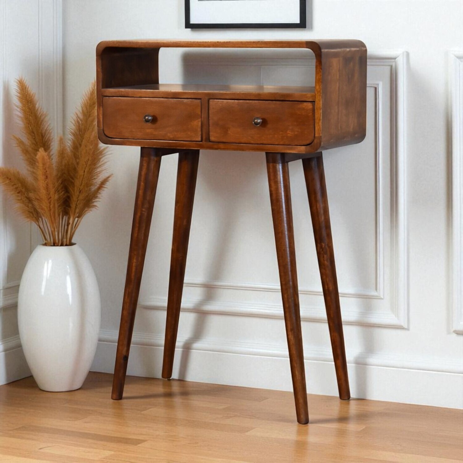 Artisan Furniture Solid Wood Mini Chestnut Console Table - Chestnut