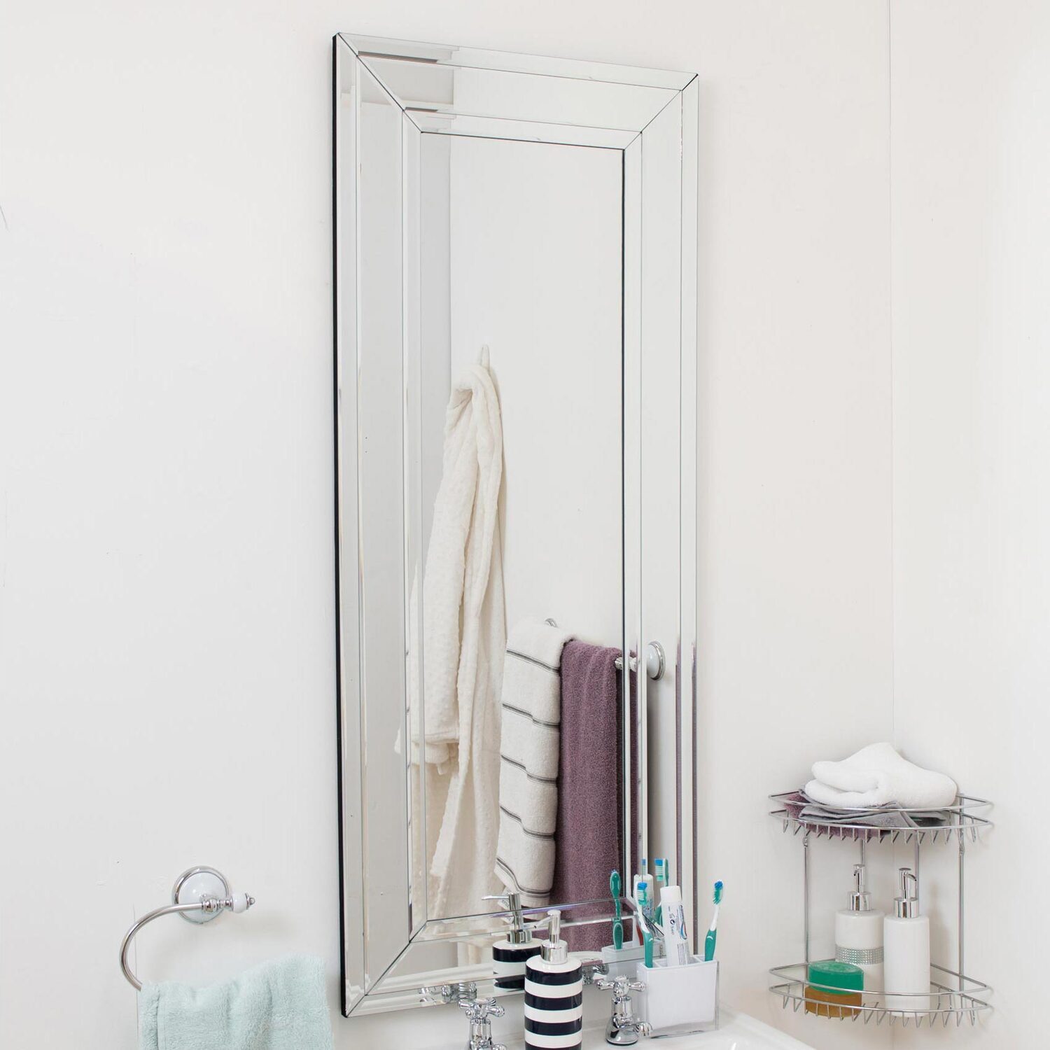 Grafham Bevelled Venetian Mirror 120 x 50cm - All glass