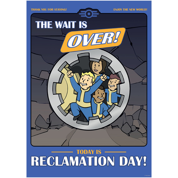 Fallout Reclamation Day A3 Art Print