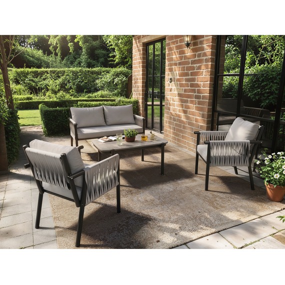 Kalina 4 Piece Garden Sofa Set with Coffee Table
