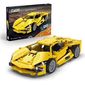 CaDa Pull Back Lightning Sports Car Construction Set