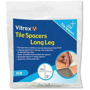 Vitrex Long Leg Spacer 4mm Pack Of 250