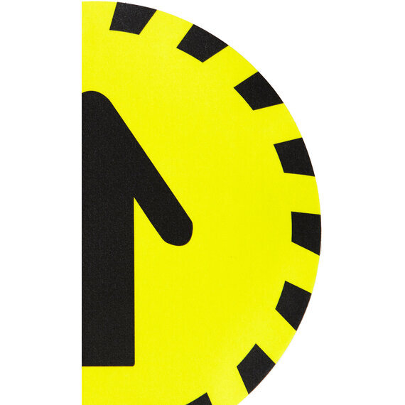 Set of 4 Warning Floor Sticker Arrow