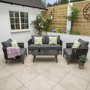 Maldives Rope and Aluminium Lounge Sofa Set