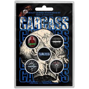 Carcass Necro Head Badge Set (Pack of 5)