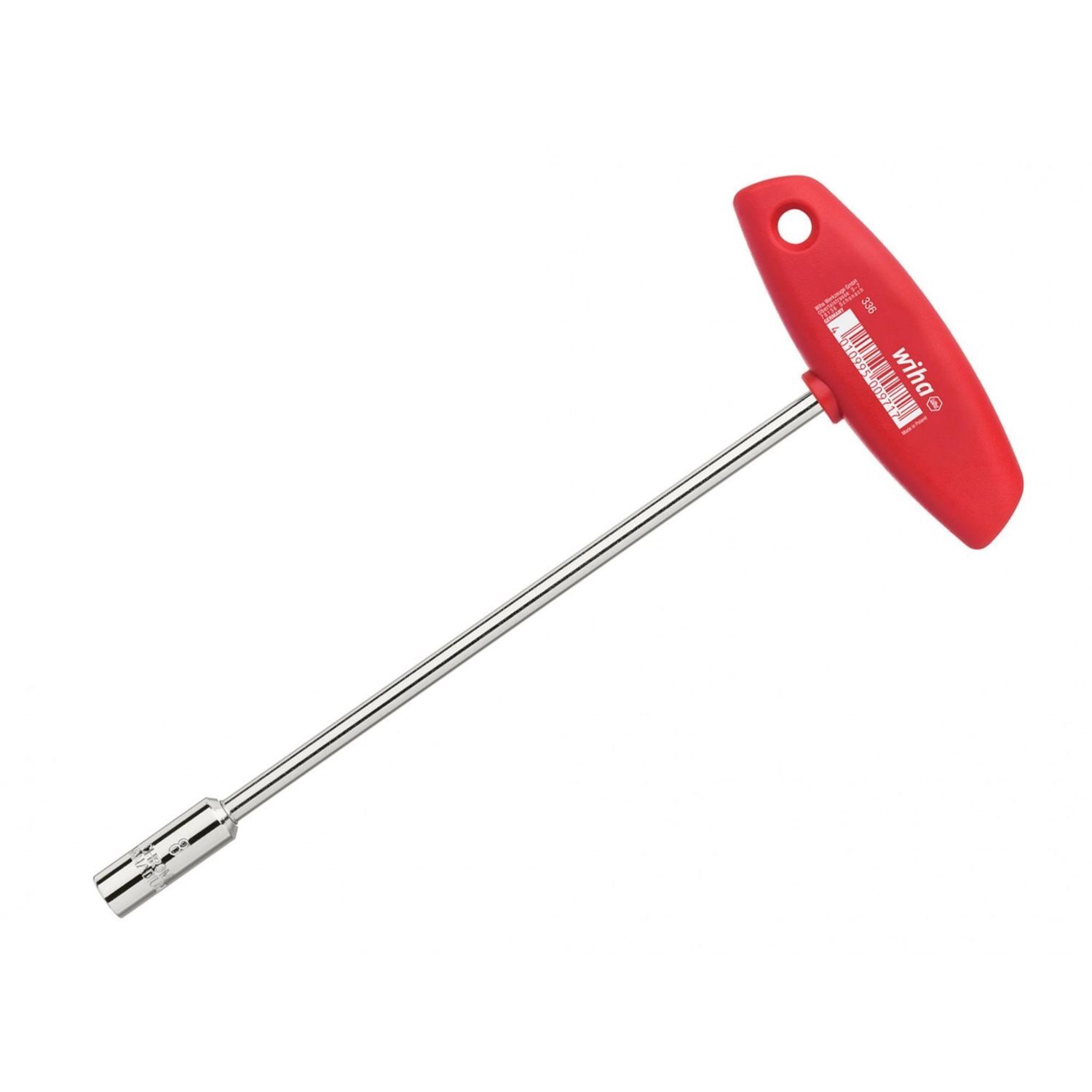 Wiha Hex Nut Driver With T-Handle 8 X 125Mm - Multi Colour