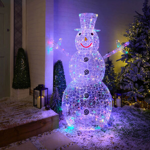 Extra Large Acrylic LED Snowman Decoration