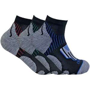 3 Pack Mens Anti Blister Sports Ankle Socks for Achilles