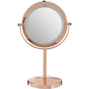 Clara Rose Gold LED Table Mirror