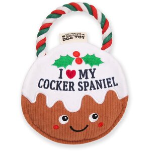 Personalised Xmas Dog Toy - Over 80 Titles - I love my Cocker Spaniel