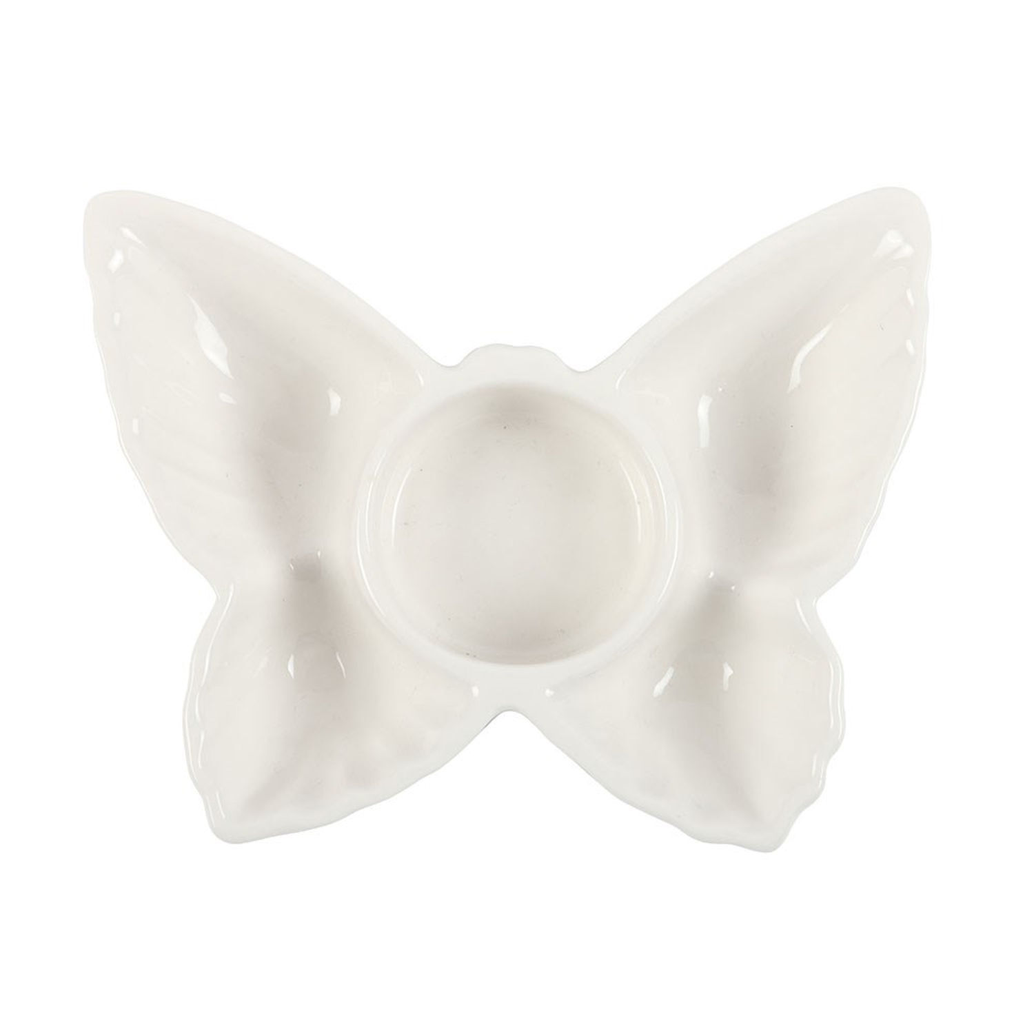 Something Different Butterfly Tealight Holder in White