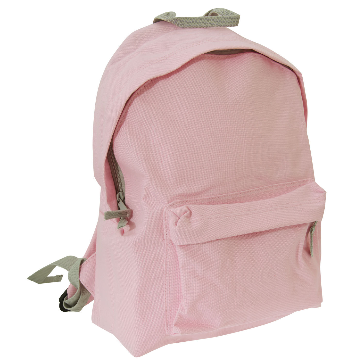 Bagbase Junior Fashion Backpack / Rucksack (14 Litres) (Pack Of 2) - Classic Pink/Light Grey