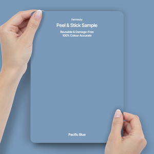 Hemway Interior Paint Sample, Pacific Blue, Peel & Stick Swatch