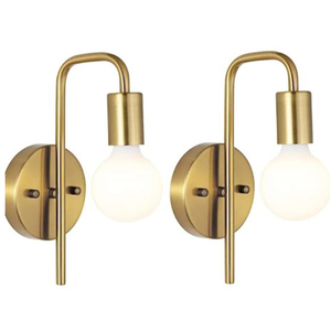 Wall Lights Gold 2 Pack