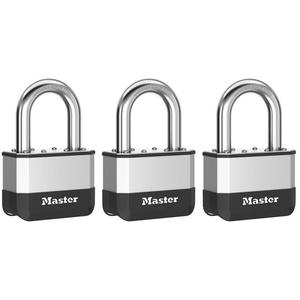 Master Lock, Elite, Laminated Padlock, 67mm, Steel, 2 Pack