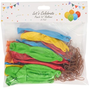 Pack of 25 Punch Balloons