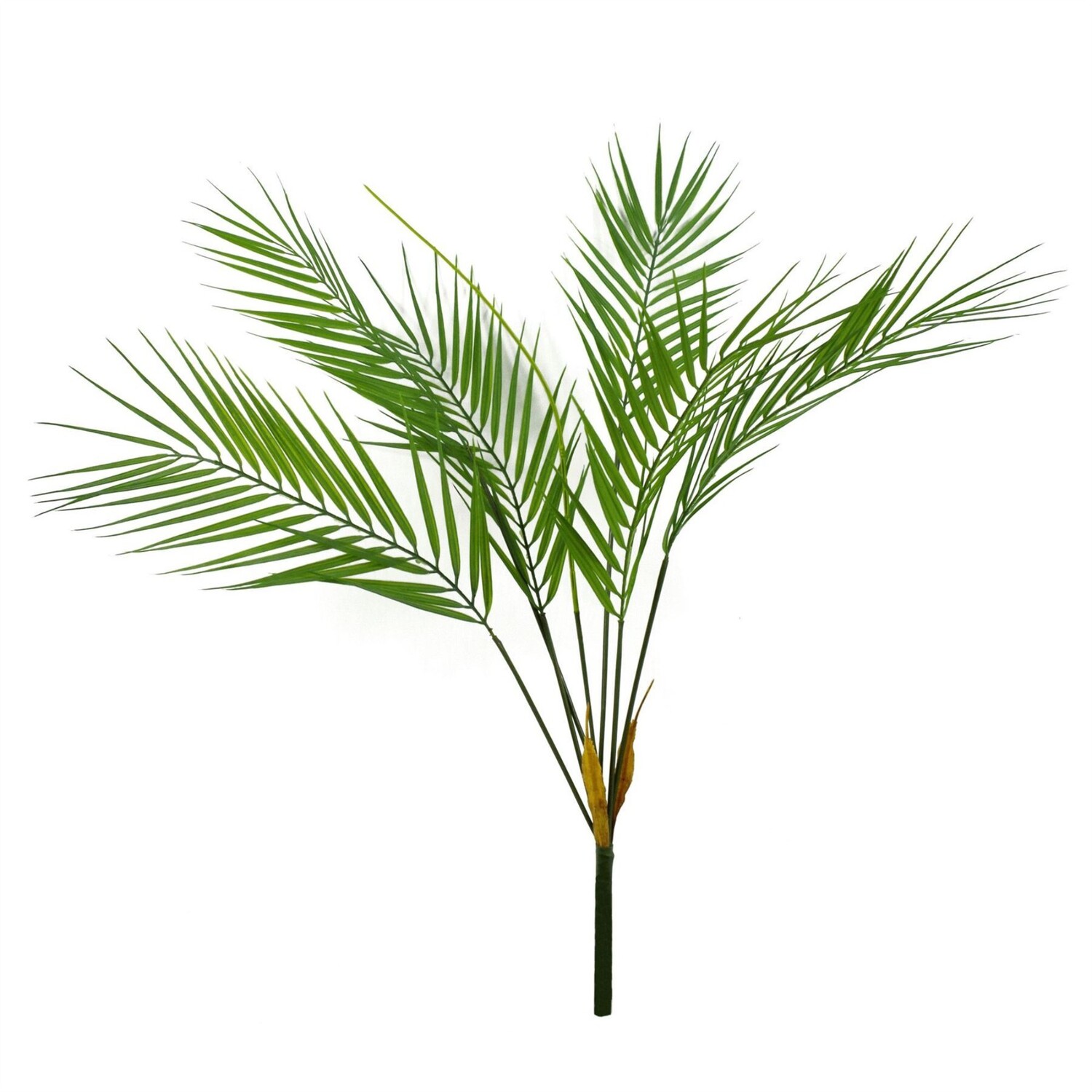 Artificial Palm Bare Stem With 6 Leaves 75cm - Green