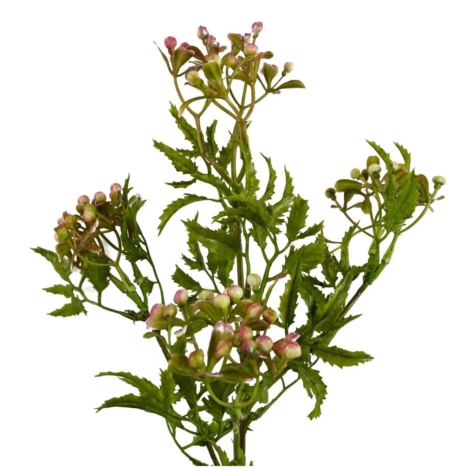 Artificial Berry Foliage Stem 55cm - Pink