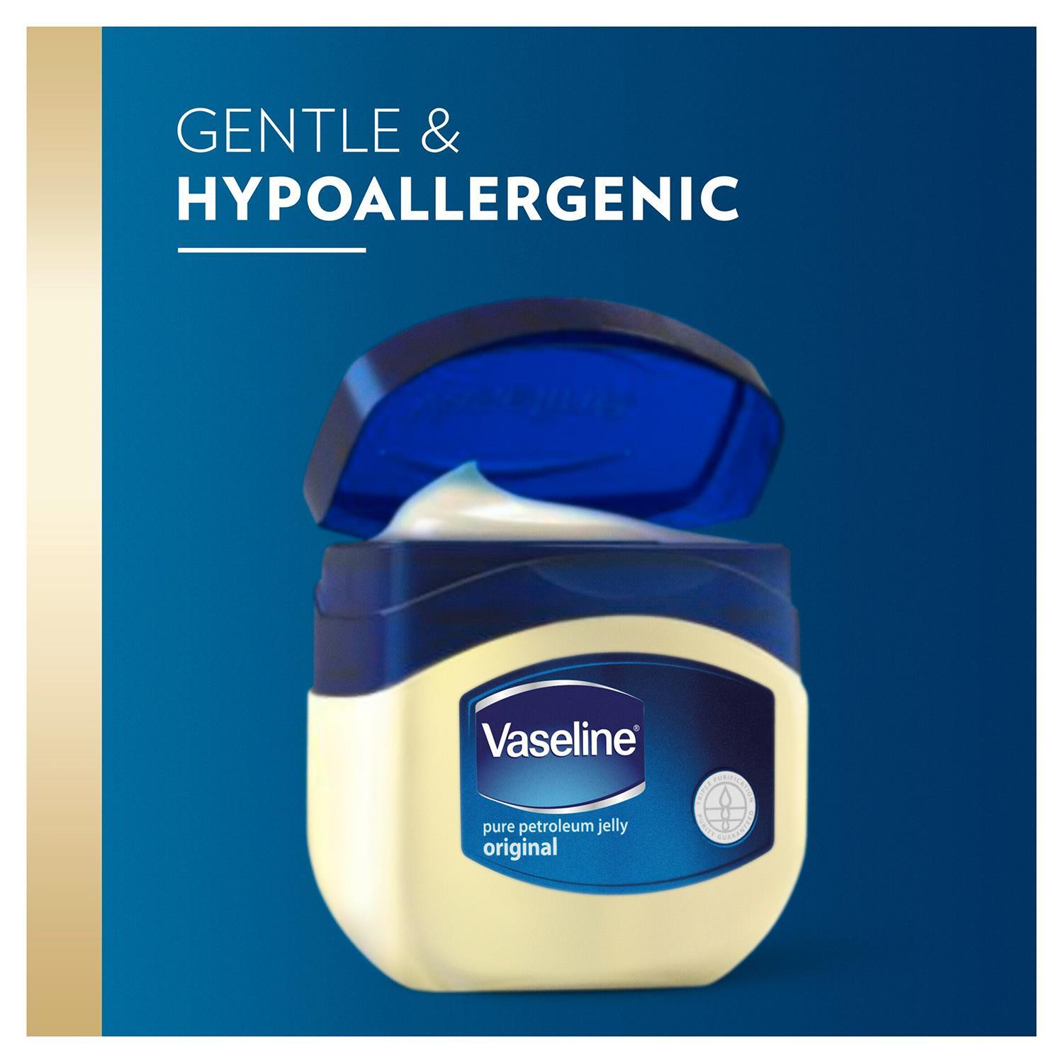 Vaseline Petroleum Jelly Original Skin Protectant Sensitive Skin 100Ml, 3 Pack - Image 6