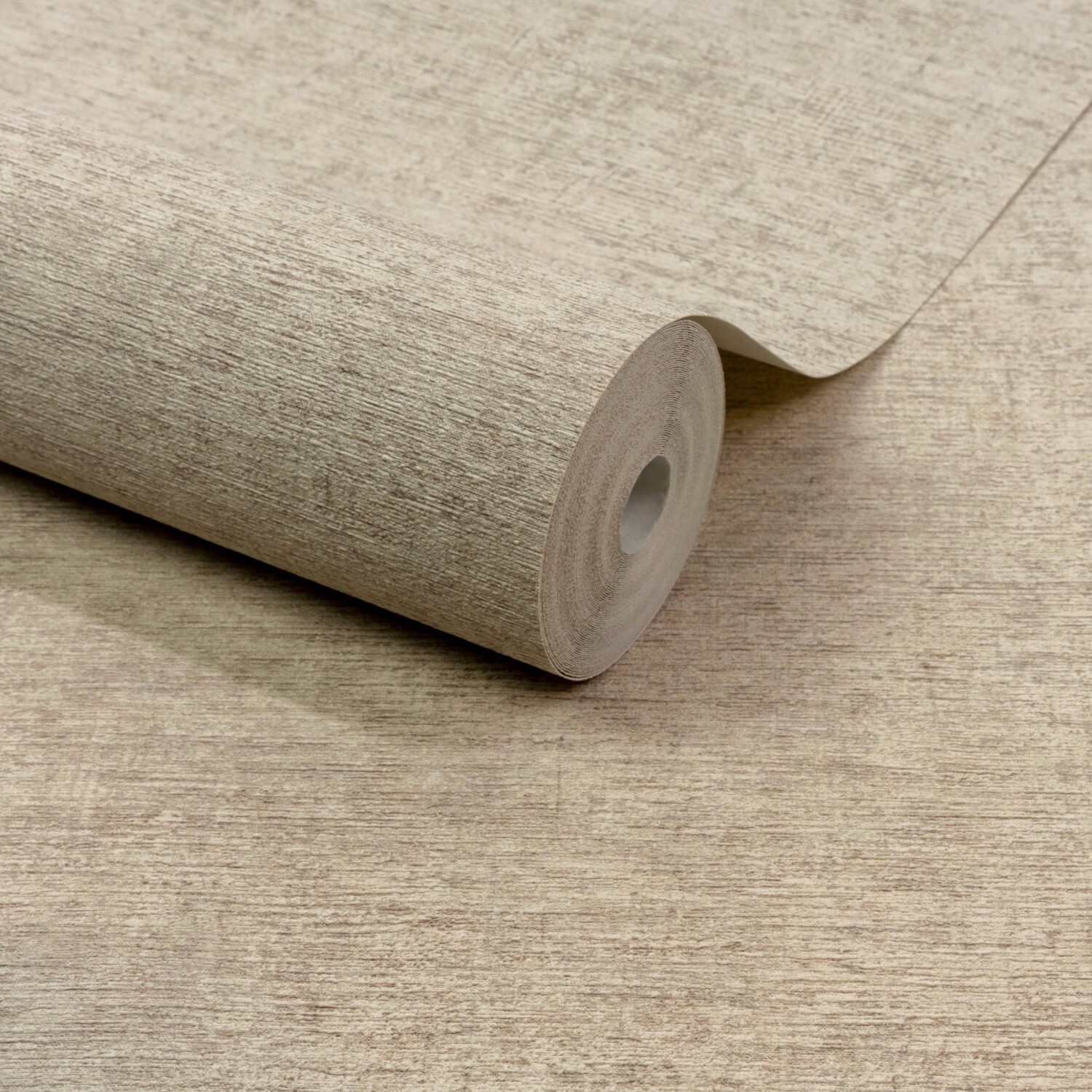 Rackhams Light/Brown/Grey Boutique Dakota Natural Texture Luxury Weight Embossed Wallpaper, Natural Linen - Image 3