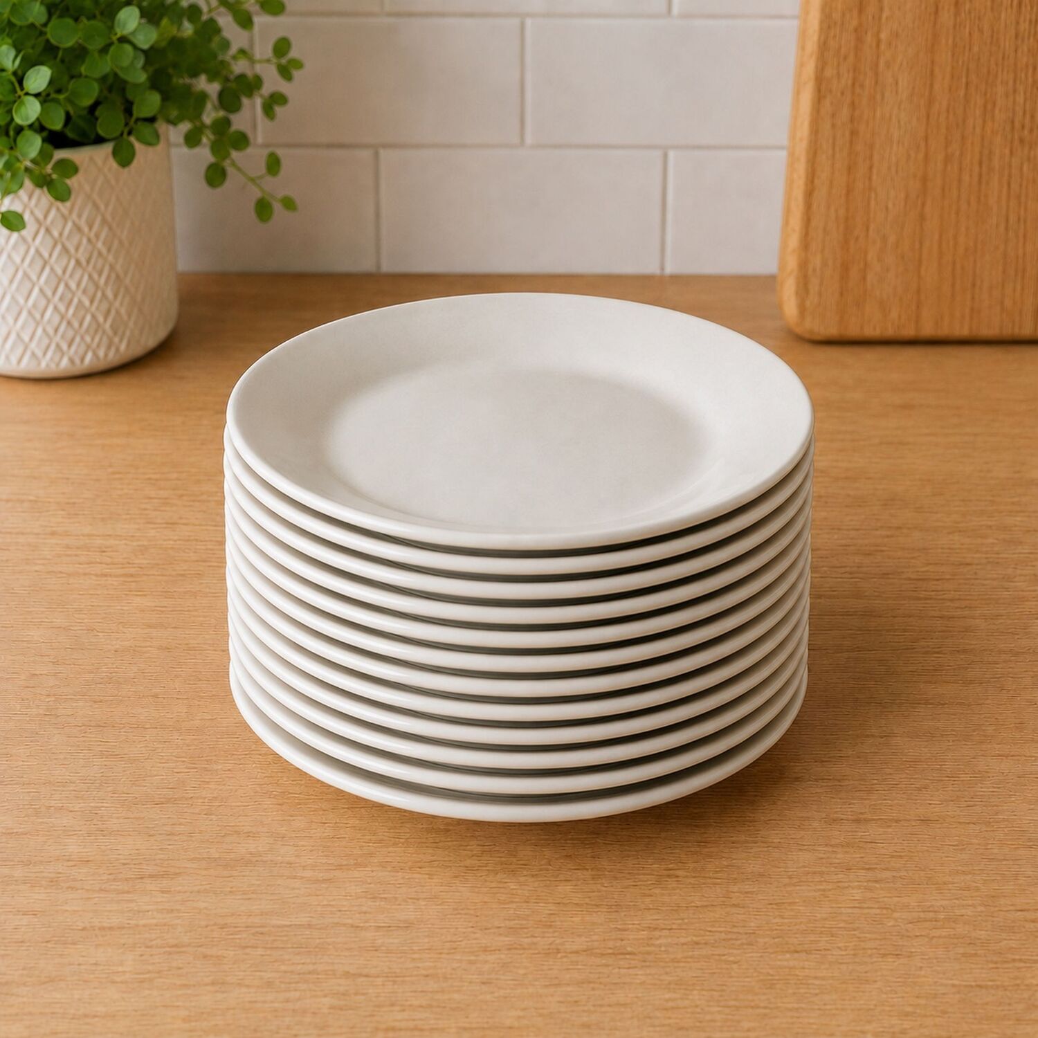 Image of 12x Porcelain Side Plate 7.5 Inch&hellip;