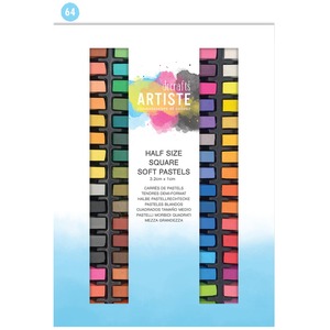 Artiste Pastels Half Size Sticks, Multicoloured, Pack of 64, Soft