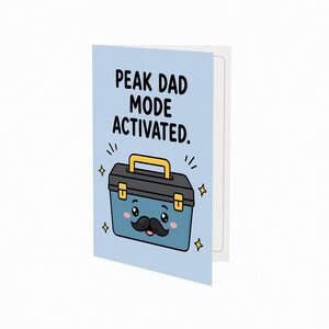 Peak Dad Mode Activated Humor Birthday, Father's Day Card