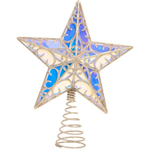 Iridescent Star Christmas Tree Topper