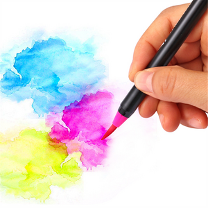 Pack of 24 Watercolour Assorted Colour Brush Pens